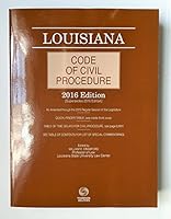 Louisiana Code of Civil Procedure 2000 0314670386 Book Cover