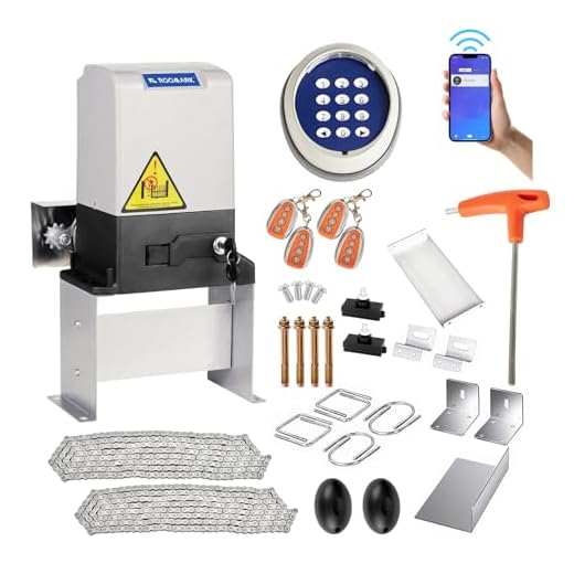 Apertura automatica del portone scorrevole, controllo APP con 4 telecomandi, 1814kg Kit remoto del motore del portone scorrevole elettrico per la sicurezza, adatto a case, zona commerciale (750w)