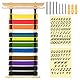 SUMNACON Kampfsport Gürtelhalter für 12Gürtel Bambus Abnehmbare Taekwondo-Gürtelständer Wandmontag Gürtel Display für Medaile Judo-Karategürtel Ninjitsu-Gürtel als Personalisierbar Geschenk Naturfarbe