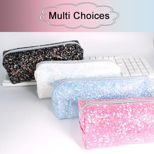 Image of Pencil Case，Pen Case, Pencil Bag, Pencil Pouch,Pencil Case Cute Pencil Office Stationery Coin Pouch Cosmetic Bag -Portable Stationery Pen Bag-Light White