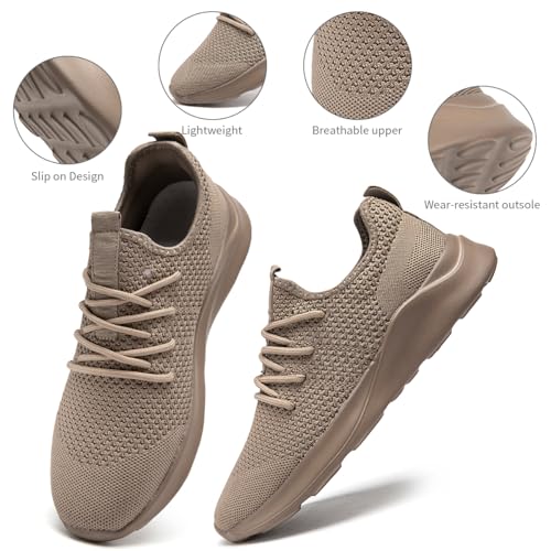 Image of Men's Running Walking Shoes Sneakers Tennis Fitness Athletic Shoes Non Slip On Sports Casual Workout Shoe Lightweight Comfortable Gym Fashion Breathable Mesh Trainer