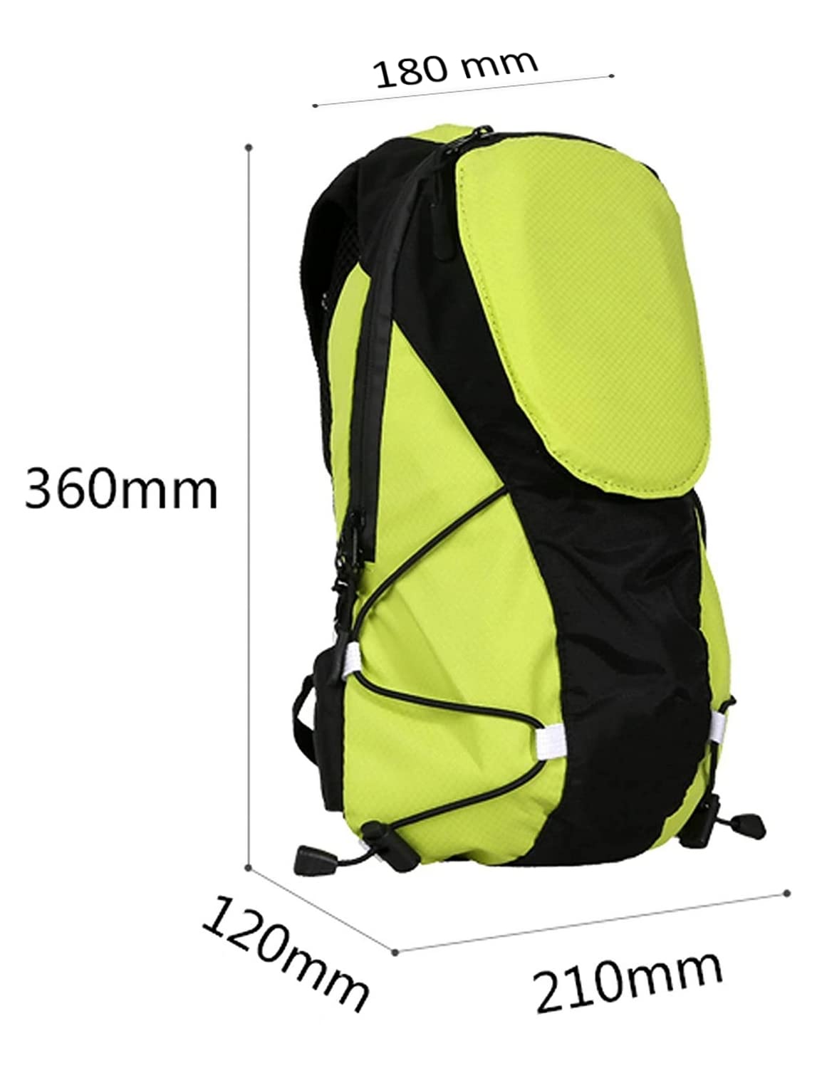 Sac à Dos 5L à 48 LEDs Clignotant réfléchissant avec Signalisation de Direction pour Vélo et Trottinette. Télécommande et USB Rechargeable. Vendeur français et stock en France