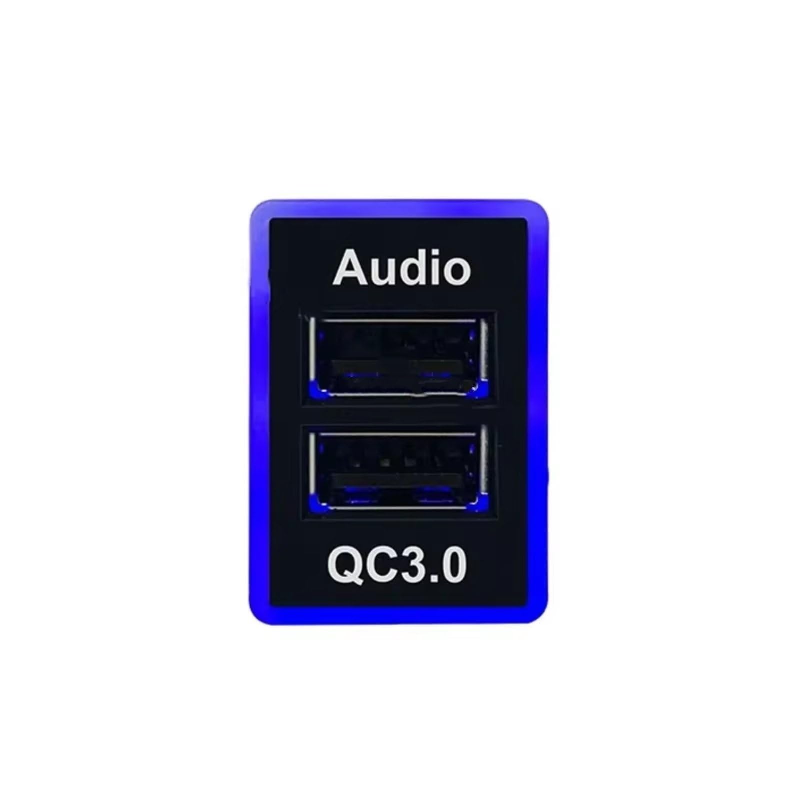 Compatible Con Toyota Para Land Para Cruiser 2012 1 Pc Qc3.0 Usb Rápido Para Cargador Adaptador Puertos Doble Enchufe Audio 12V 24V A Prueba Agua Interfaz USB AUX Automóvil