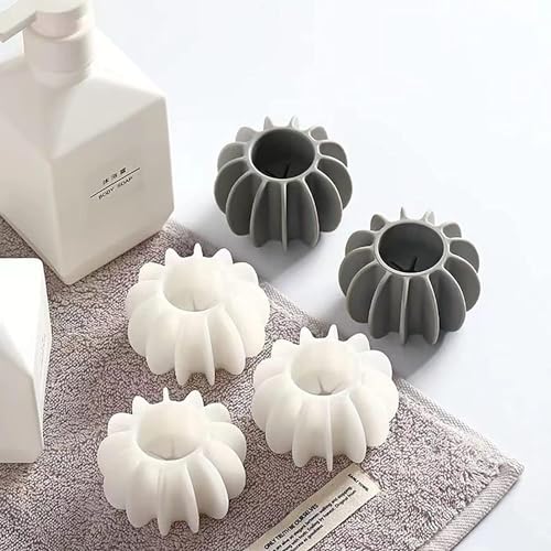 Image of SHUTTLE ART 6Pcs Anti-Winding Washing Machine Balls, Reusable Soft Silicone Washing Balls, Alternative for Quick Washing Machines, Laundry Balls Scrubbing Balls
