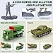Kusntin Army Men Playset – 117 Pcs Military Toy Soldiers Set with Action Figures, Battle Mat, Tanks, Helicopter, Submarine & Weapon Gear – Army Toys for Boys Ages 4-12, Great Gift for Kids