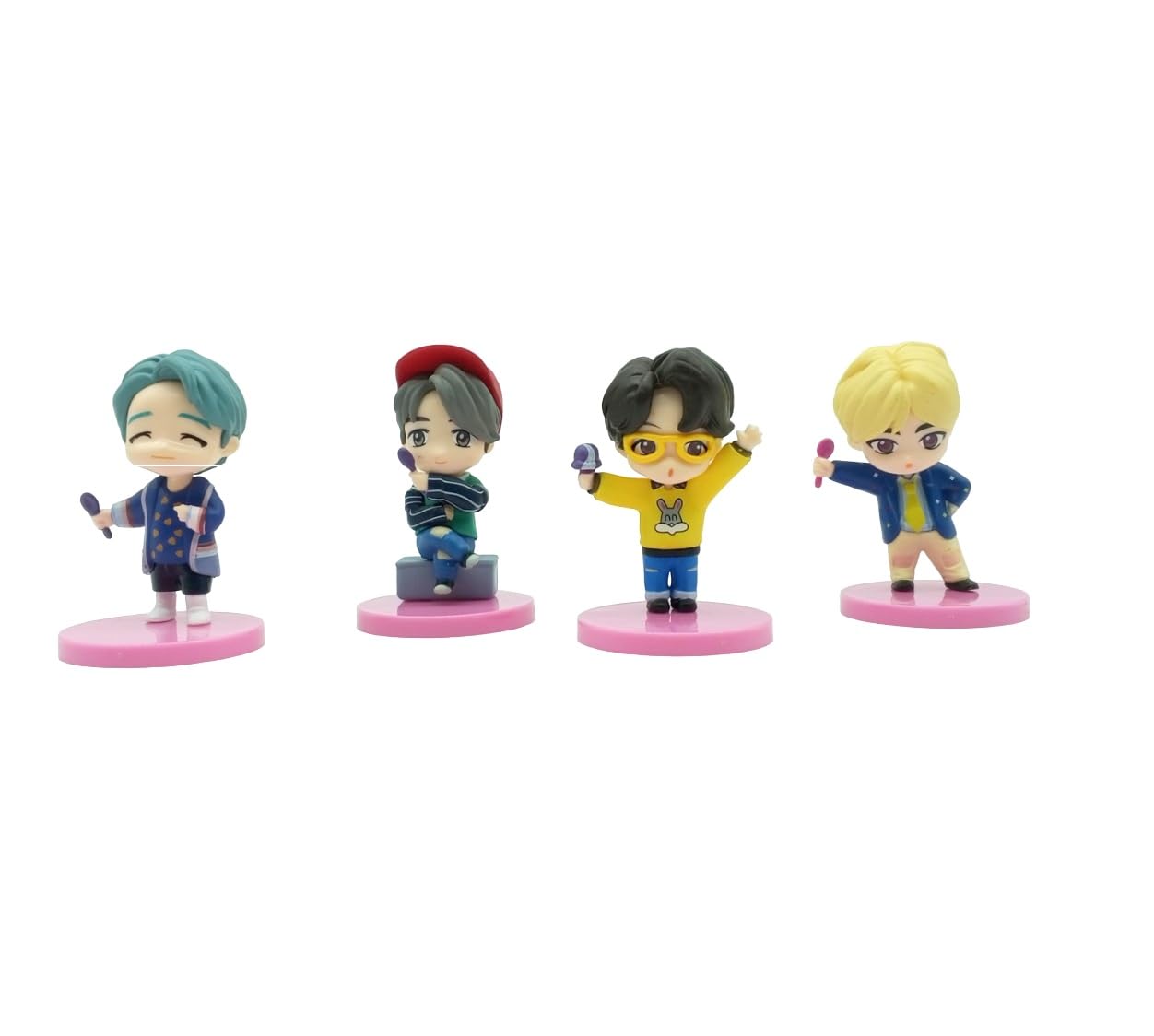 Buy KENMA BTS BT21 Bangtan Boys Sitting Set of 4 BTS Army Action