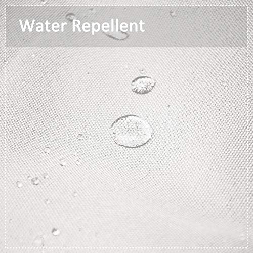 Cololeaf Extra Long Windproof Curtain Panels Outdoor Window Treatments Water Repellent Privacy Protection Heat Insulated Curtains With Grommet On Top And Bottom - White 100" W X 108" L Inch (1 Panel) #TOP3