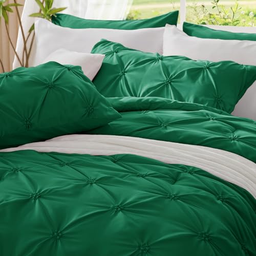Image of BEDELITE Twin Comforter Set Forest Green,Lightweight & Soft Comforter