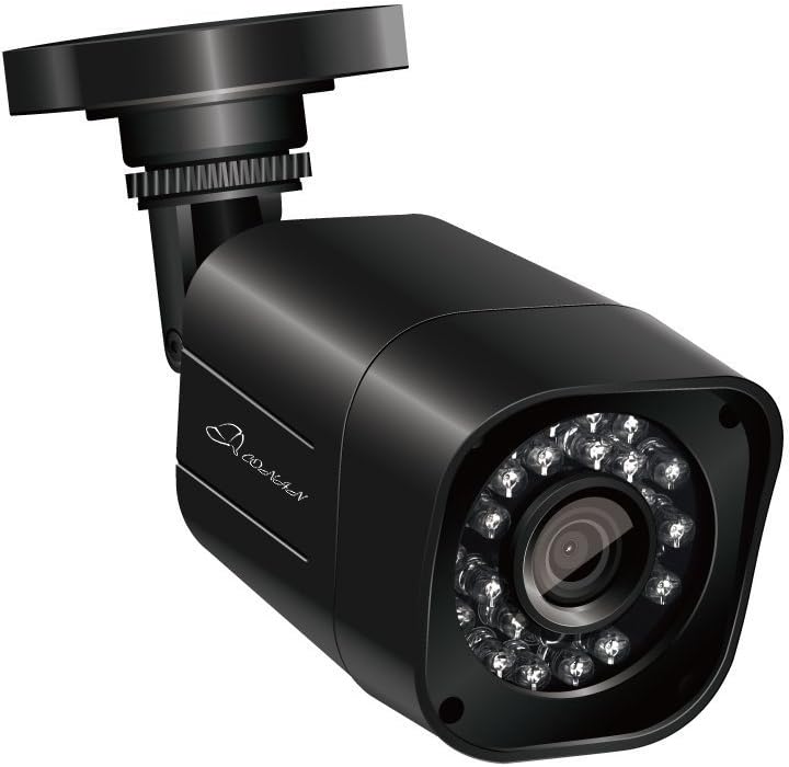 1000TVL 960H CCTV Security Camera, Conan Outdoor Surveillance Bullet Camera with 65ft IR Distance and 3.6mm Wide Angle Lens - Black