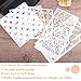 24Pcs Stencils for Painting, Reusable Geometric Painting Stencils Abstract Layering Stencil for Painting on Wooden Furniture Floor Xmas Decor DIY Supplies