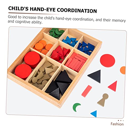 Didiseaon 2 Conjuntos De Auxiliares De Ensino Treinamento Pré-Escolar Brinquedos Educativos De Madei