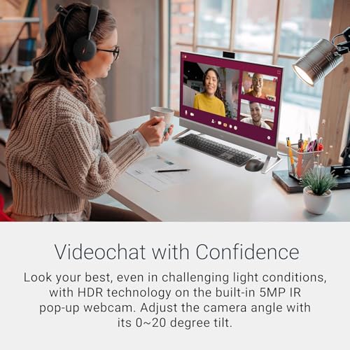 Image of Dell 27 All in One Touchscreen Desktop Computer, 27 inch FHD IPS Touch Screen Display, Intel Core 7 150U, 64 GB RAM, 1 TB SSD, NVIDIA GeForce MX570A GDDR6, Wi-Fi 6E, Wireless KB & Mouse, Windows 11 Pro
