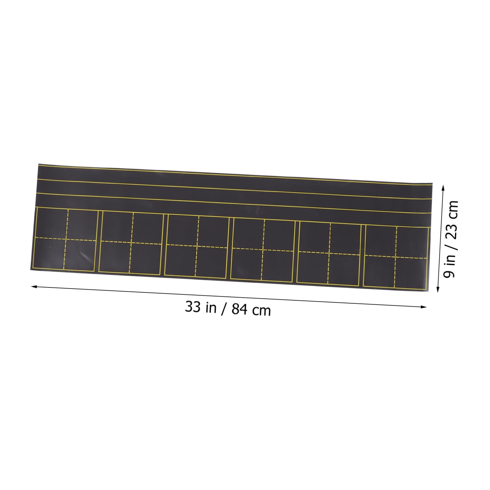 Magnettafel Schwarz 2 Stück Gummi, Löschbare Planke für Kühlschrank