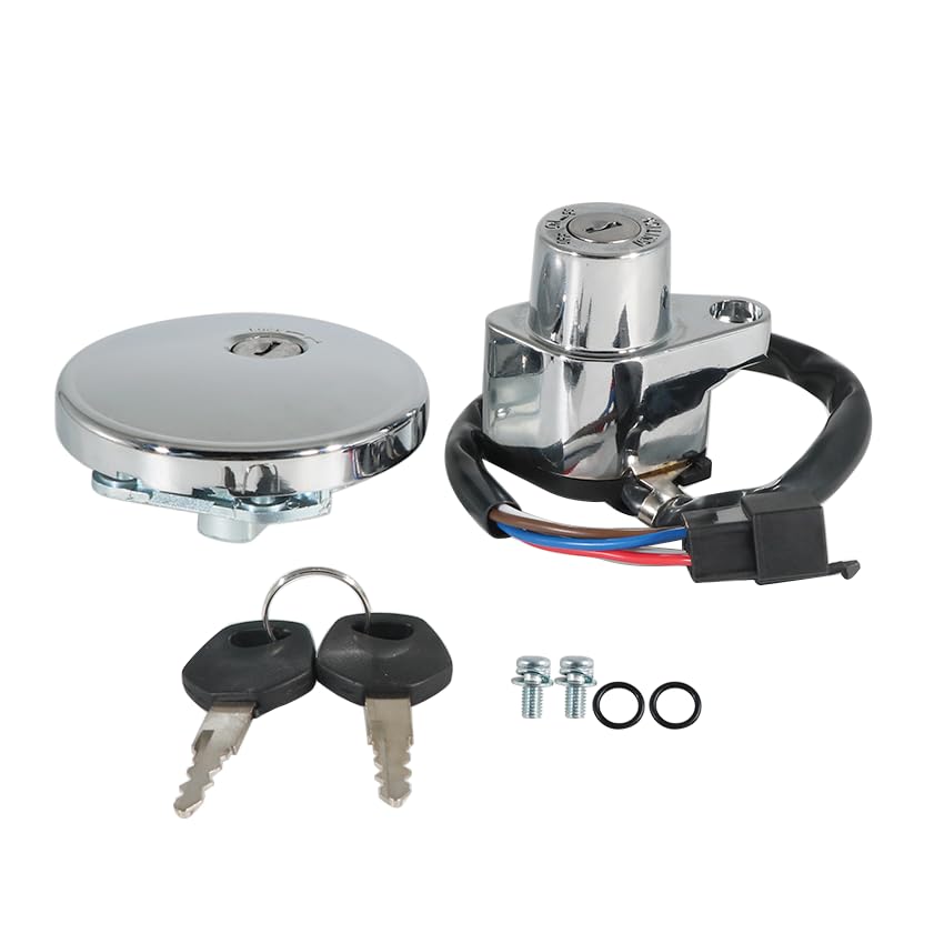 KYANTAMA　is350 & s15 2台セット Amazon.com: Motorcycle Ignition Switch Fuel Tank Cap Key Set OEM