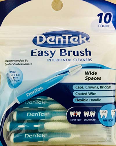 DENTEK INTERDENTAL EASY WIDE BRUSH ESPAÇOS MAIORES 10 UNID