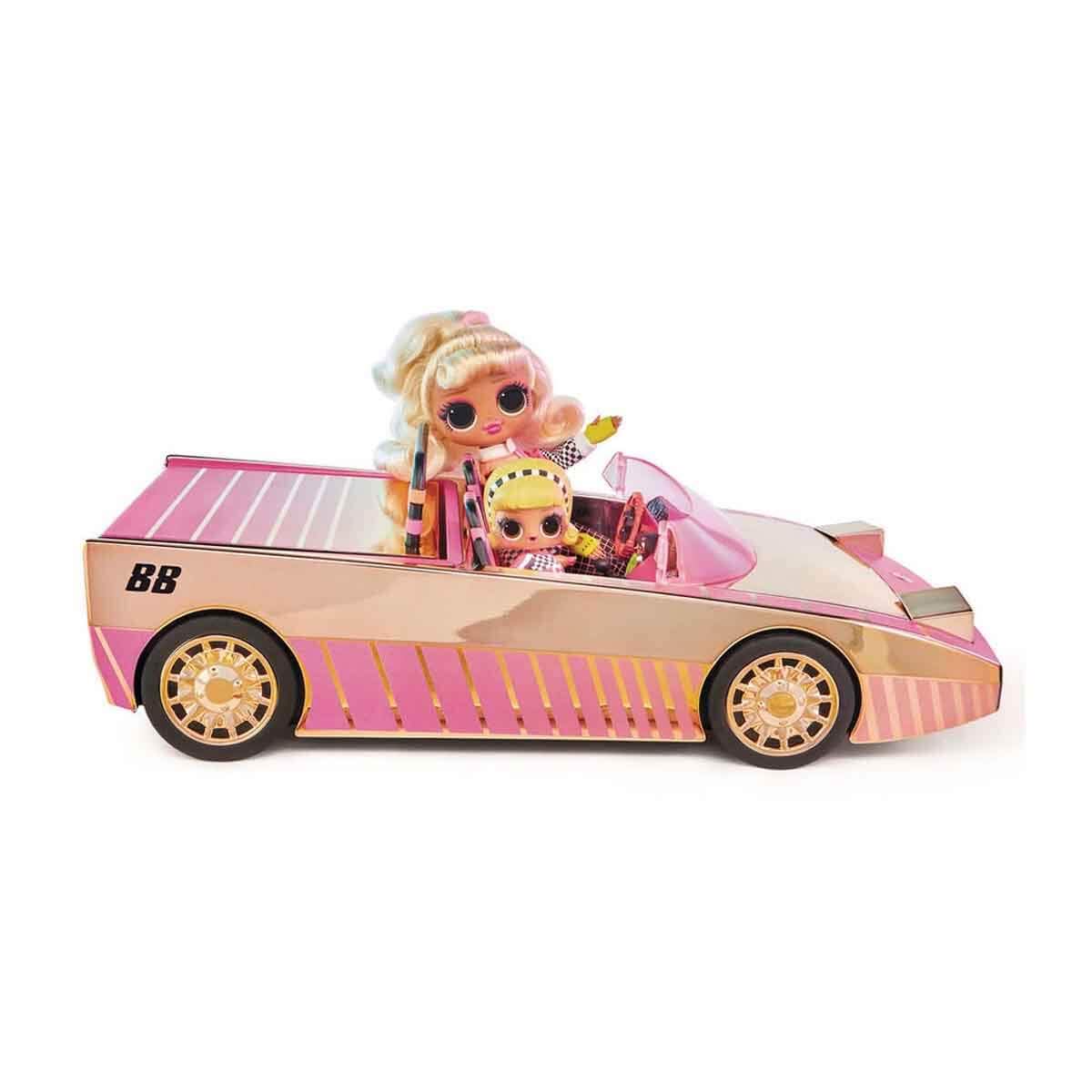 L.O.L. Surprise, Lights Car-Pool Cup – mit 1 Puppe exklusive 8 cm, schwarzes Licht, verwandelbare Puppe, phosphoreszierende Puppe, Zubehör, Batterien nicht im Lieferumfang enthalten, für ab 3 Jahren,