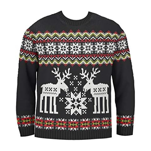 Big Reindeer Fairisle Kids Eco Christmas Jumper (3-4, 3_years) Cover
