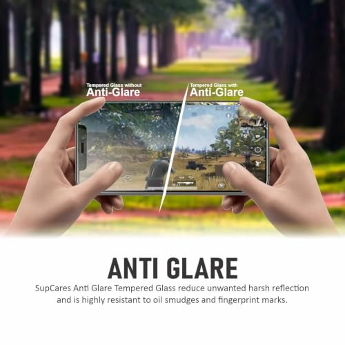 Image of DPJ Matte Anti-Glare Tempered Glass for iPhone 11 and iPhone XR (6.1 Inch) With Installation Kit | Military-Grade Gorilla Screen Protector | Edge to Edge Coverage | Black [MATTE] [Pack of 1]