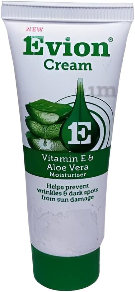 Evi-on Vitamin E & Aloe Vera Moisturizer Cream | Hydrating & Nourishing Skin Care | 60g - Pack of 1