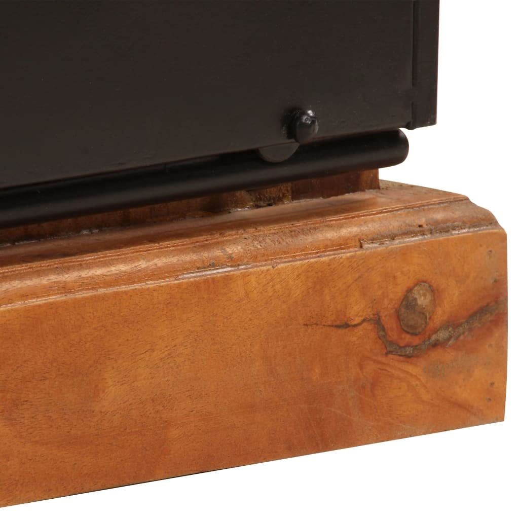 vidaXL Mobile Porta TV in Legno Massello di Recupero Vintage Armadietto Basso