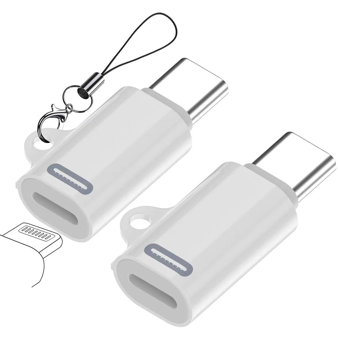 ライトニング タイプC 変換 2個セット グレー Amazon.co.jp: Seninhi lightning usb-c 変換アダプタ 2個セット