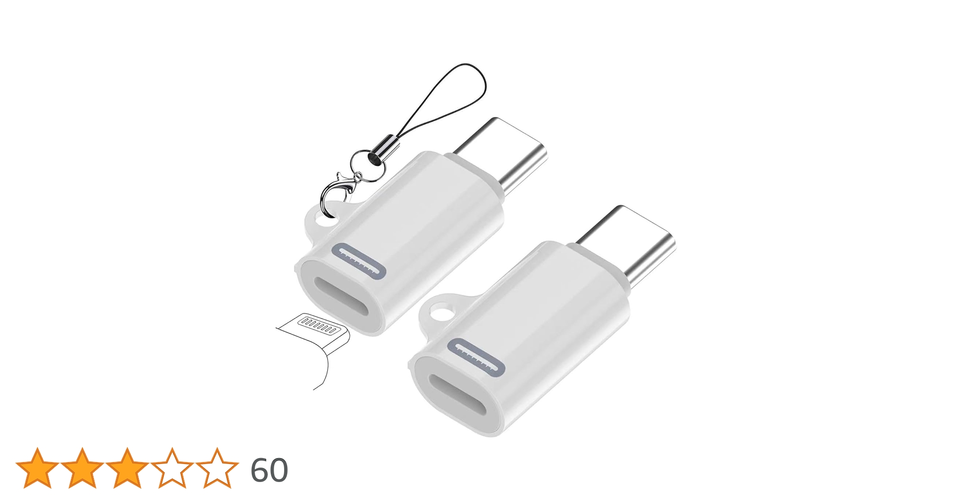⭐️USBコネクタ ストラップ付きライトニング タイプC 変換 2個セット 楽天市場】USB Type C to Lightning 変換アダプタ 各種2個セット