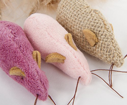 Petlinks (3 Count) 3 Blind Mice Catnip Cat Toys - Randomly Selected Color, 3 Count #TOP5