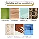 CREATCABIN 4Pcs Acrylspiegel Home Zeichen Buchstaben 3D Wandaufkleber Wandkunst Aufkleber Dekor Selbstklebend Abnehmbar Für Zuhause Küche Schlafzimmer Wohnzimmer Badezimmer Dekoration Blau