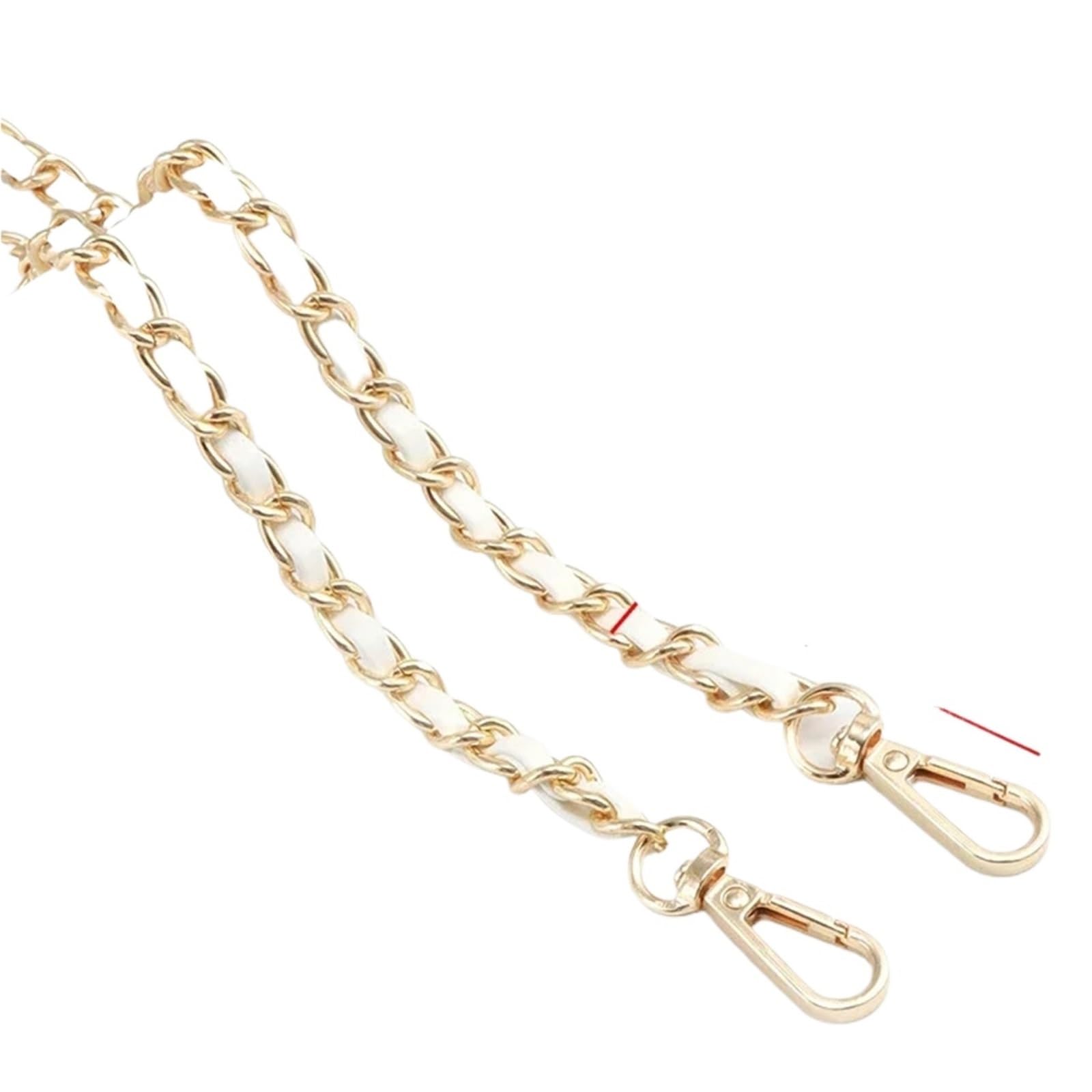 Chaîne sangle de sac 120cm beige gold pour bandoulière