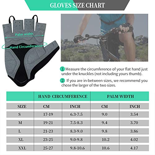 Souke Sports Road Cycling Gloves Half Finger Road Biking Gloves,Shock-Absorbing Anti-Slip Breathable Bike Gloves for Men Women - Image 7