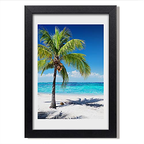 Cadre photo moderne 20x30 cm avec tableau peinture plage