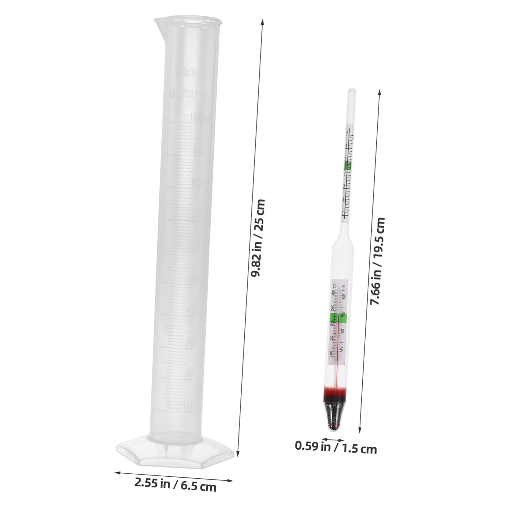 FUNOMOCYA Meter Kit Salt Water Testing Tool Glass Hydrometer Aquarium Gravimeter Accurate Measurement