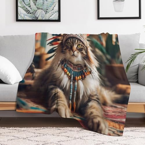 Couverture plaid chat mignon cadeau idéal pour les fraîches soirées - 3