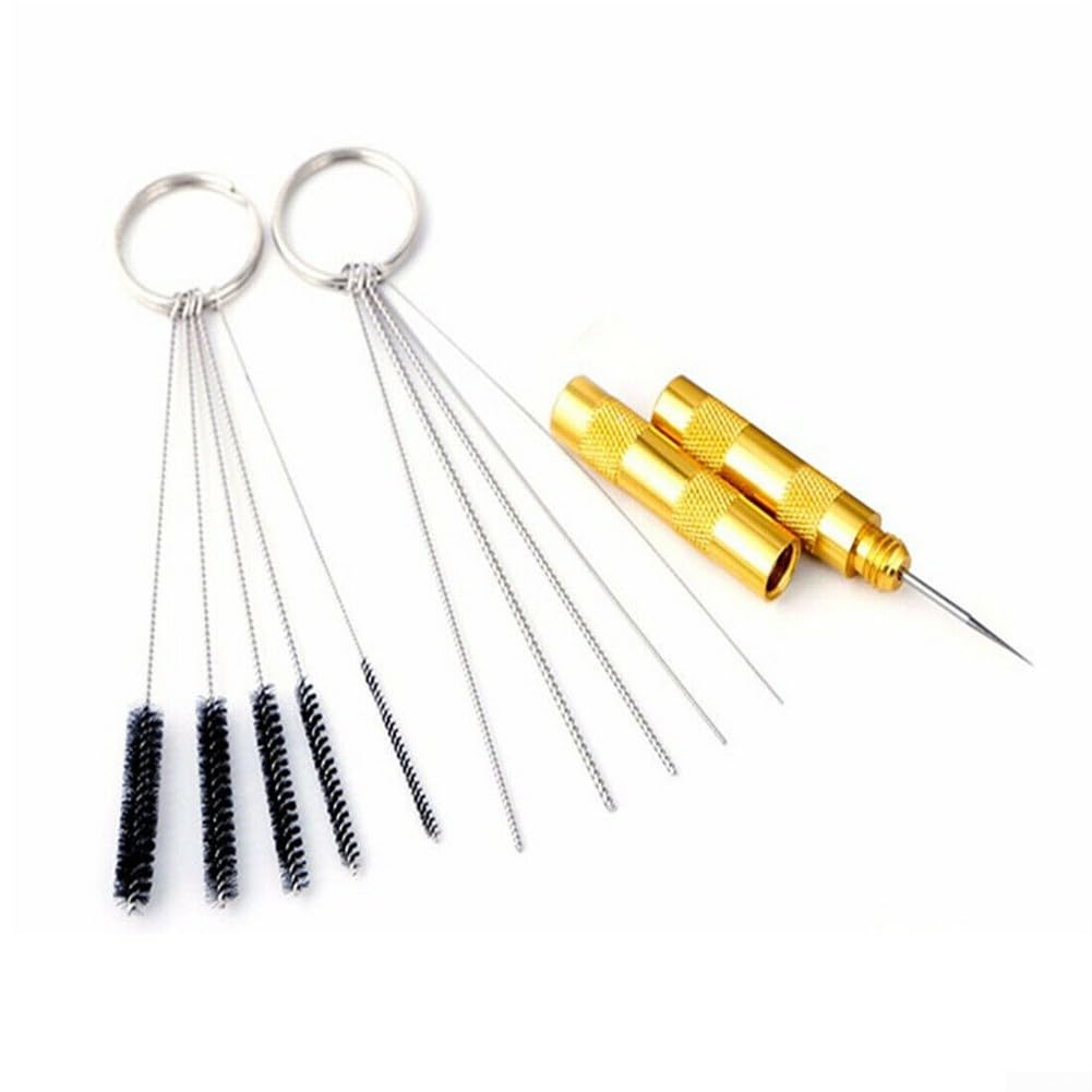 Herramienta de limpieza de boquilla de chorro para parabrisas de coche, herramienta de limpieza ajustable para parabrisas de coche, 5 tamaños de cepillo disponibles, apto para todos los vehículos
