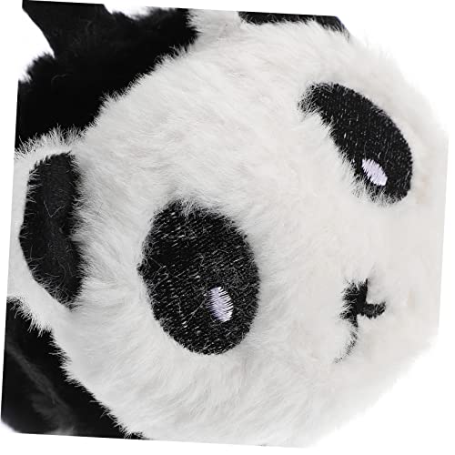 1Pc Plush Panda Earmuffs Cartoon Ear Protectors for Winter Warmth Soft Headband Design Boys and Furry Ear Covers for Cold Weather3