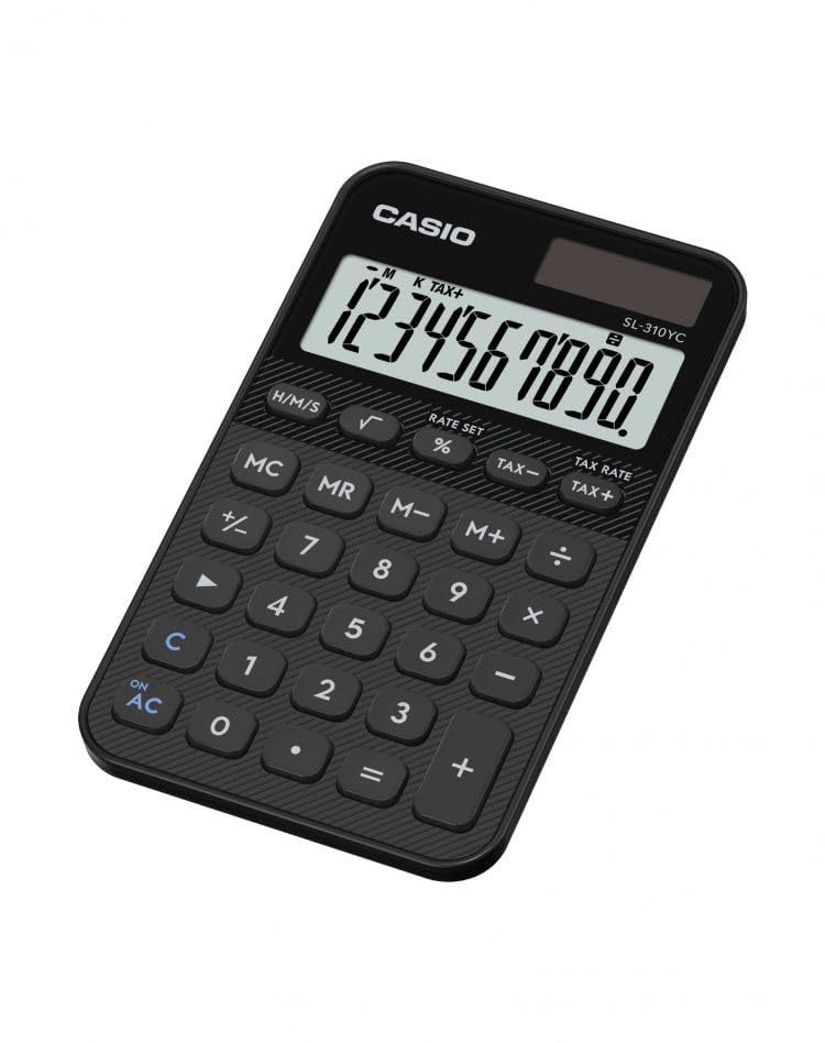 CASIO SL-310YC Calculator with Time Calculation, Black