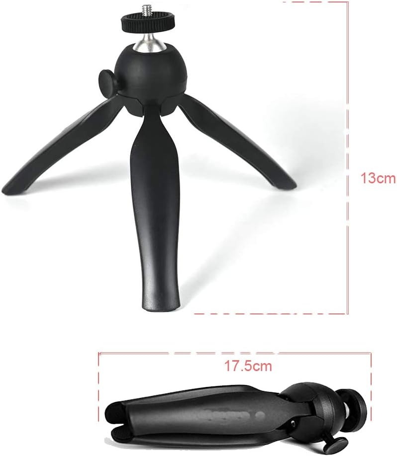 Coolux Mini Tripod Projector Mount with 360 Degrees Rotatable Heads for Projectors DSLR DVR Cameras Mini Webcam, Mount with Metal Ballhead for Camera … (Black)