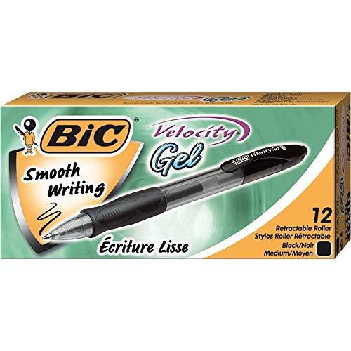 Bolígrafo Roller Gelocity Retráctil Negro 0.7mm Docena miniatura 1