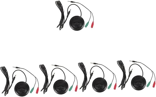 Mikikit 5pcs Condenser Microphone Laptop Accessories Computer Microphone for Laptop Computer Microphones Conference Microphone Desk Microphone Room