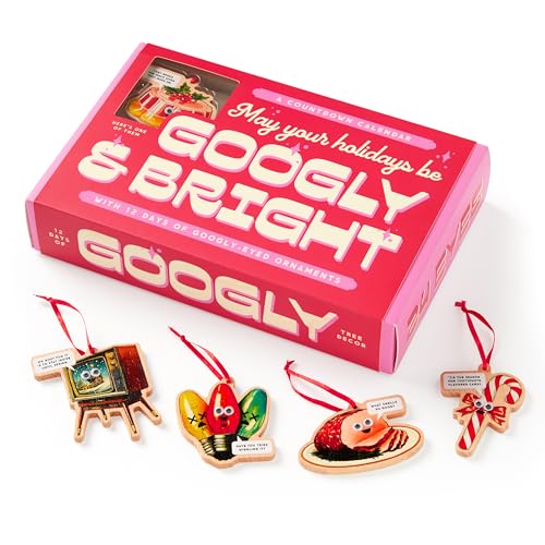 Image of googly eye food ornament countdown calendar