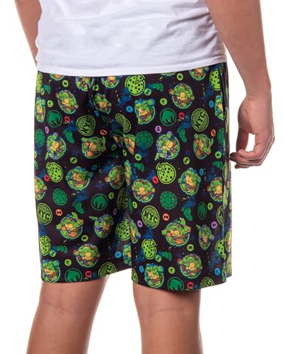 Nickelodeon Teenage Mutant Ninja Turtles Pajama Shorts TMNT Men's NYC Soft Lounge Bottoms4