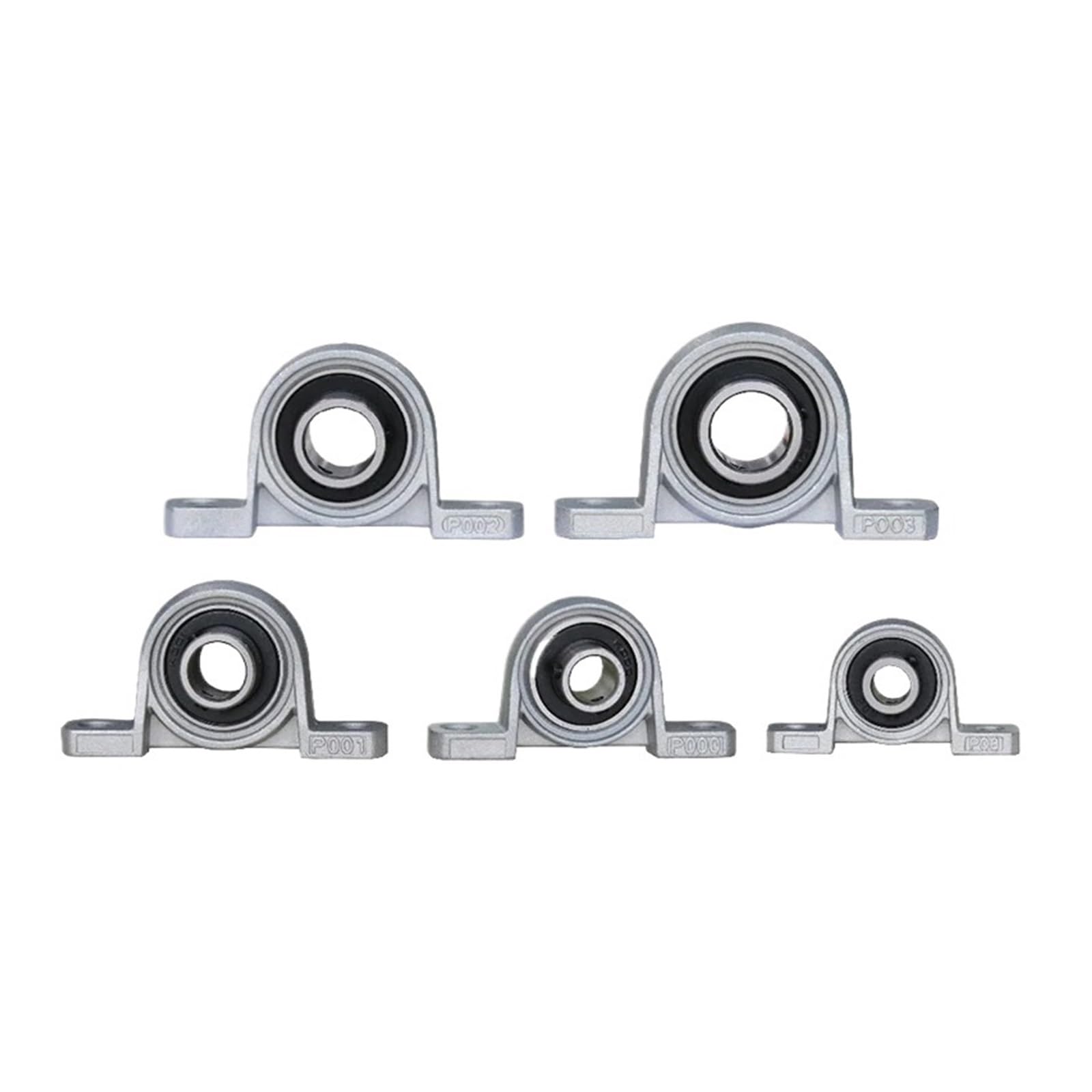 Cuscinetto con supporto integrato Supporto montato su blocco cuscino con cuscinetto a sfere con diametro da 8 mm a 20 mm in lega di zinco da 10 pezzi(KP003 17MM)