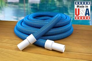 Poolmaster Manual Pool Vacuum Hose, 40 Ft x 1-1/2” for Inground & Above Ground Pools, Not for Automatic Cleaners, Kink-Free, Heavy Duty Pool Cleaner Hose with Swivel Cuff – Made in USA