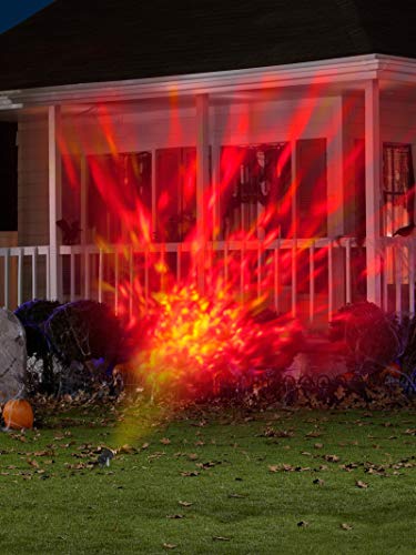 Gemmy 966237 LED Outdoor Fire and Ice Lightshow Orange
