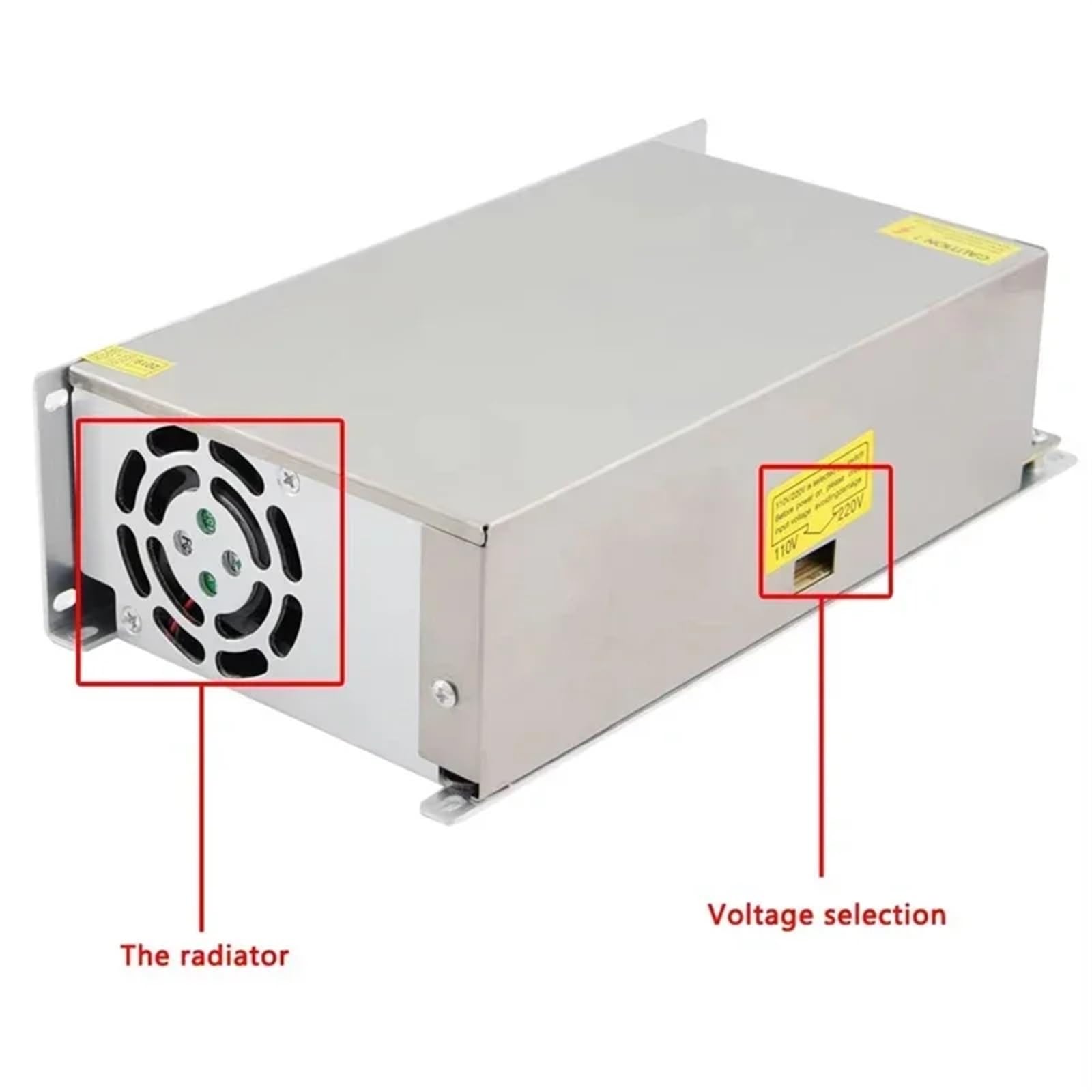 1 Unidad de Fuente alimentación AC/DC 5V, 12V y 24V, 1A, 2A, 3A, 5A, 6A, 8A, 10A, 15A, 20A 30A, for iluminación, 220V a(Dc24v,6 Years)
