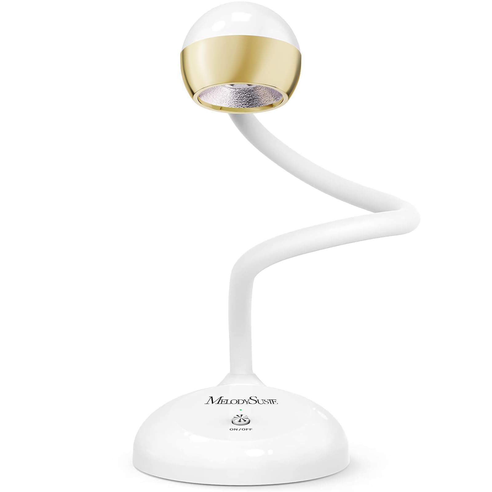 MelodySusie 360° 2-in-1 Gooseneck Nail Lamp S-Pro09M for Detail Work
