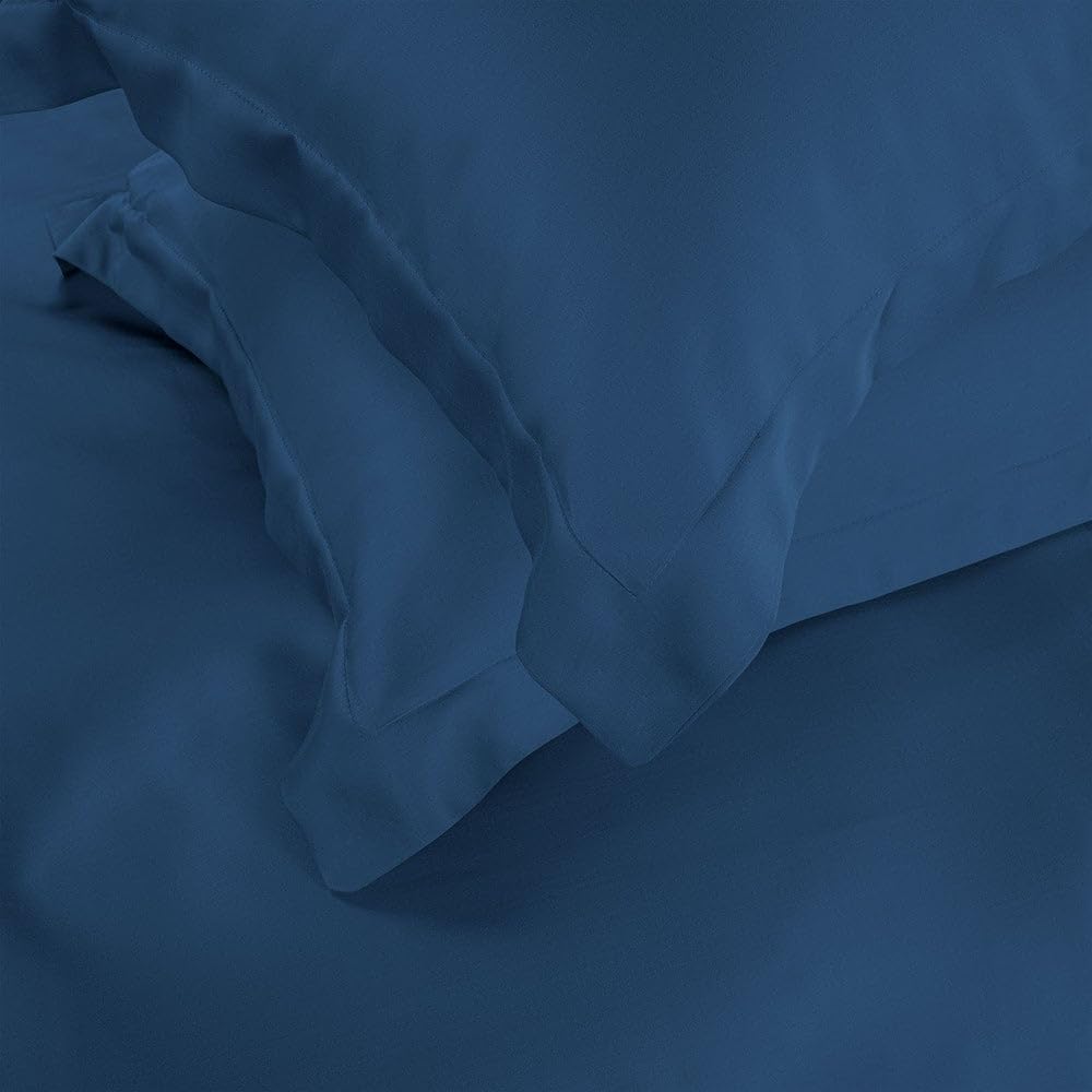 Spread Spain Bamboo Performance Duvet/Quilt Cover – Zipper Closure & 7 Secure Loops – Ultra-Soft, Breathable, Machine Washable, Eco-Friendly Bamboo Mint Fabric - Single Size - 60 * 90 cms - Pebble-image-2