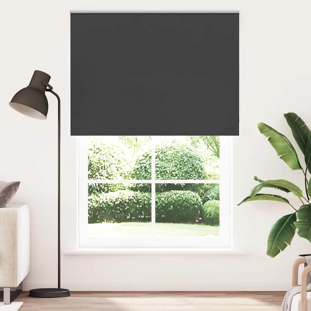 vidaXL Roleta zaciemniająca czarny 160x210cm Szerokość tkaniny 156,6cm