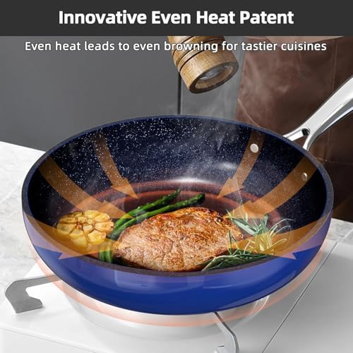 Image of Nuwave Lux 13pc Forged Lightweight Cookware Set PFAS Free, Healthy G10 Duralon Ceramic Coating, Ultra Non-Stick, Stay-Cool Handles, Works on All Cooktops & Induction Ready