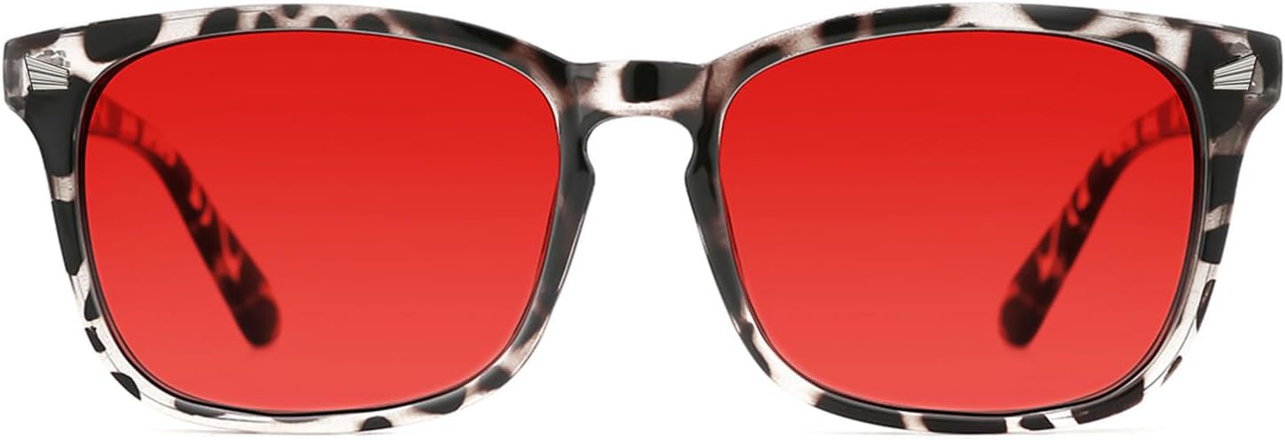 TIJN Blue Light Blocking Glasses Women Men Clear Frame Square Nerd Glasses Blue Light Cut Computer Screen Glasses
